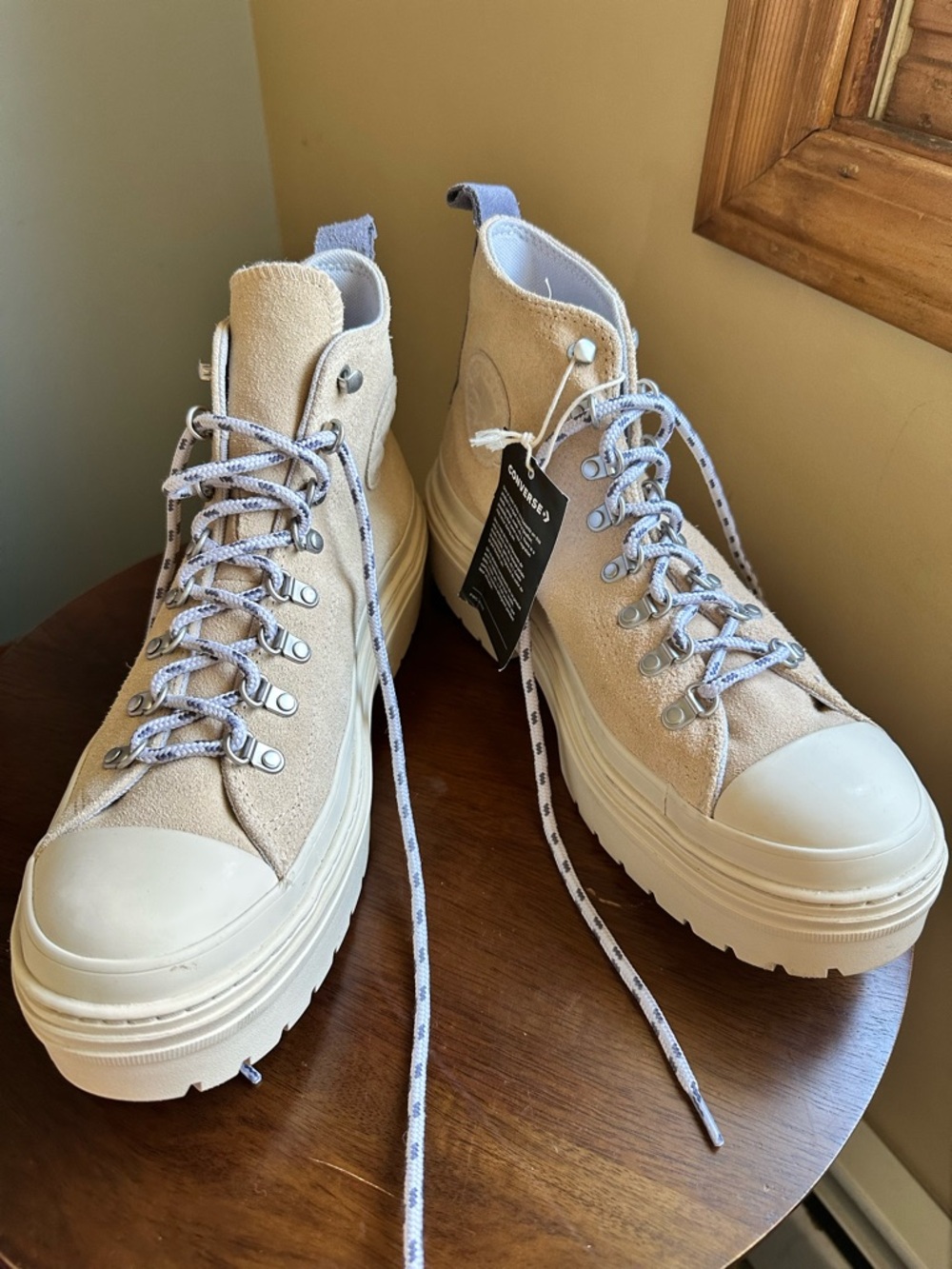 NWT Converse Chuck Taylor Lugged 2.0 Counter Climate Suede Boots Tan Sz 10 - Picture 5 of 12